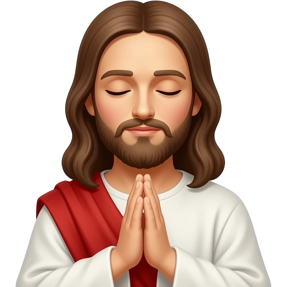 Jesus praying emoji