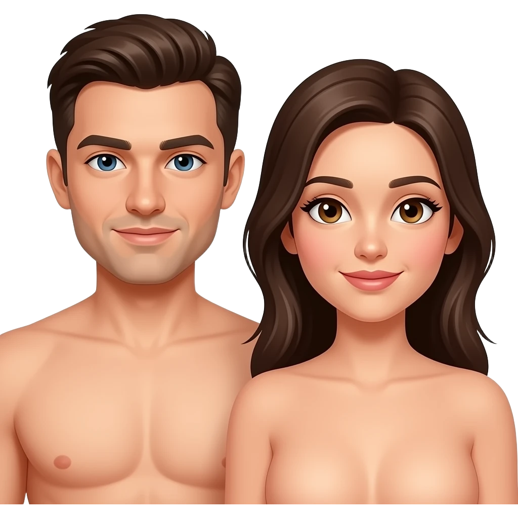 Naked men and women emoji