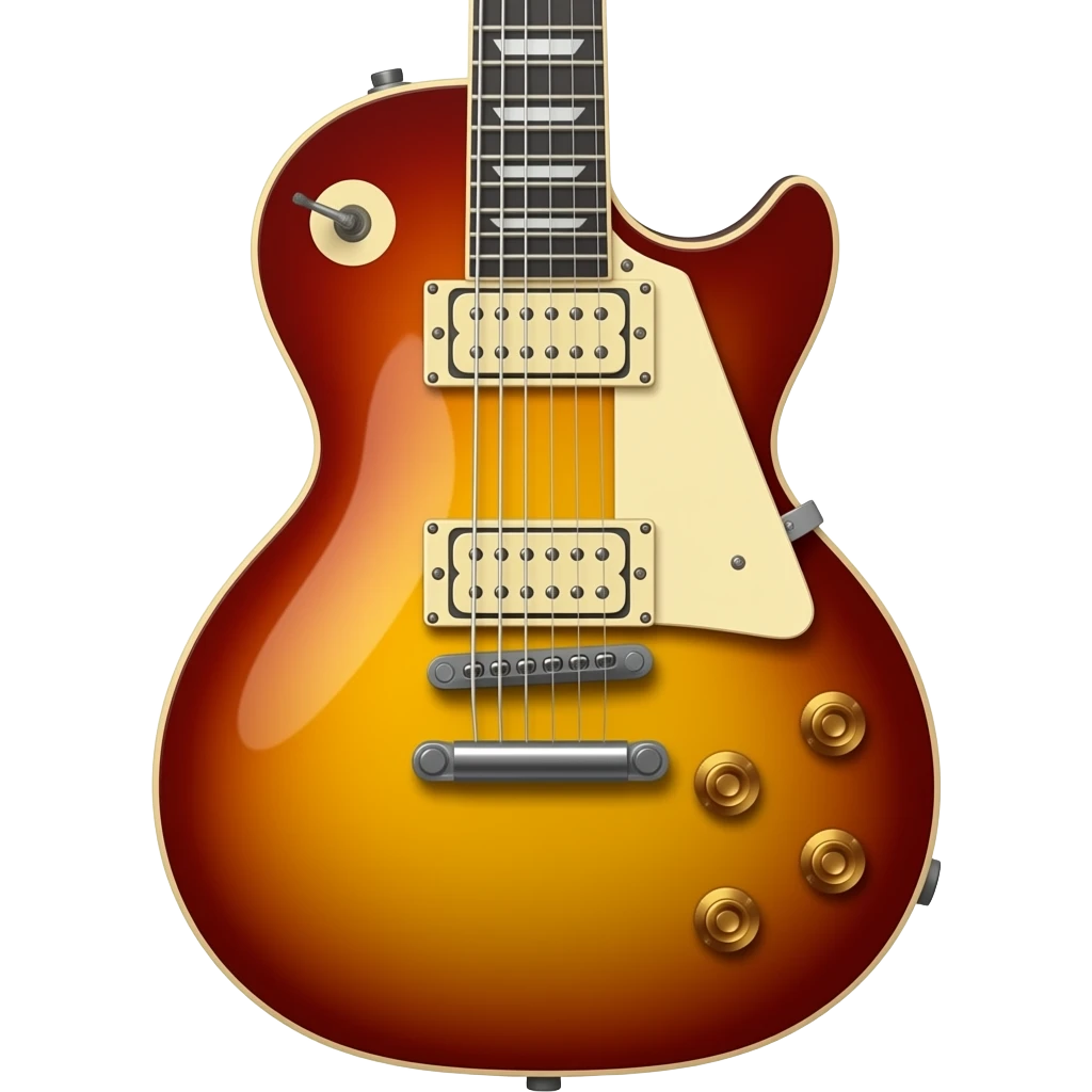Shining les paul guitar emoji emoji