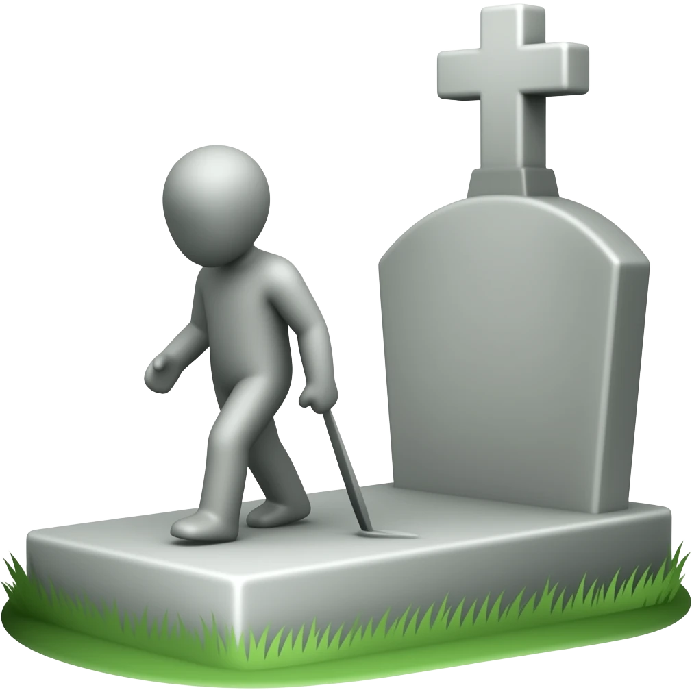 Grave that is walking emoji