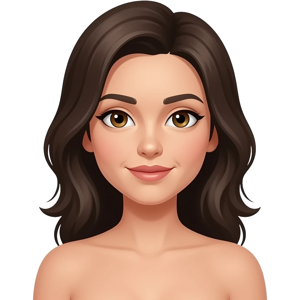 A topless woman emoji