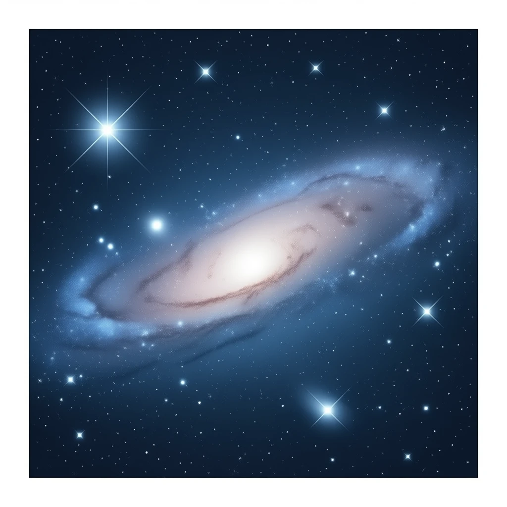 GALAXY nebula Milky Way microphone with imprints emoji