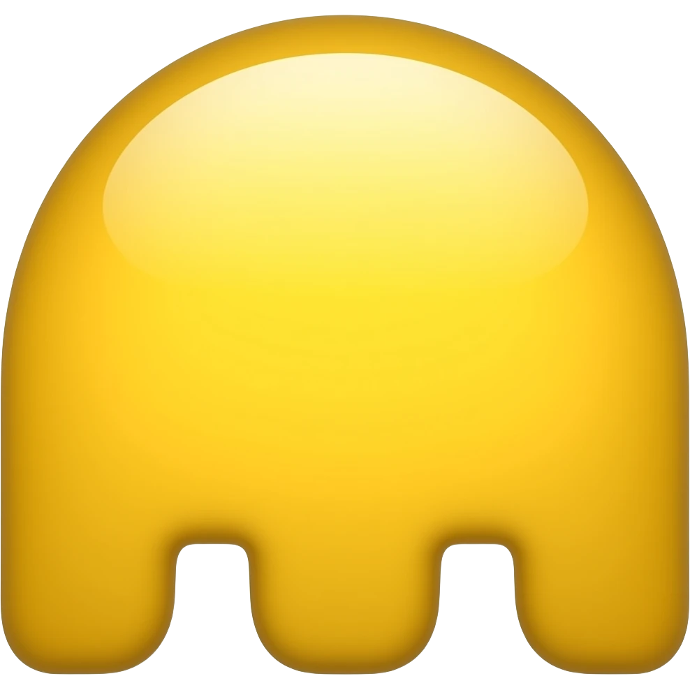 Yellow PAC man emoji