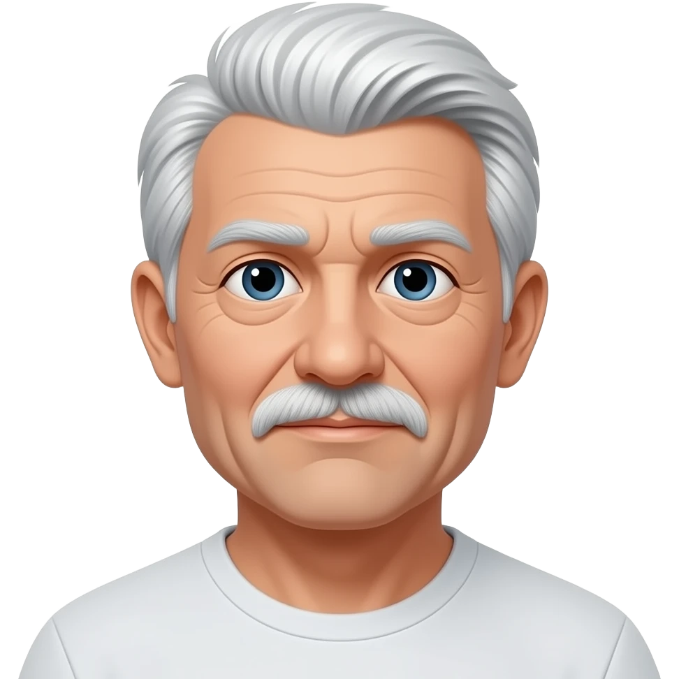 pensive emoji with old man hair emoji