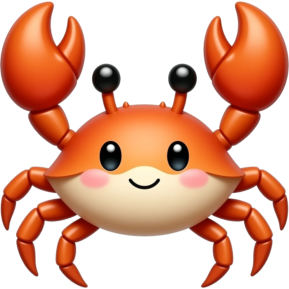 Crab cute emoji