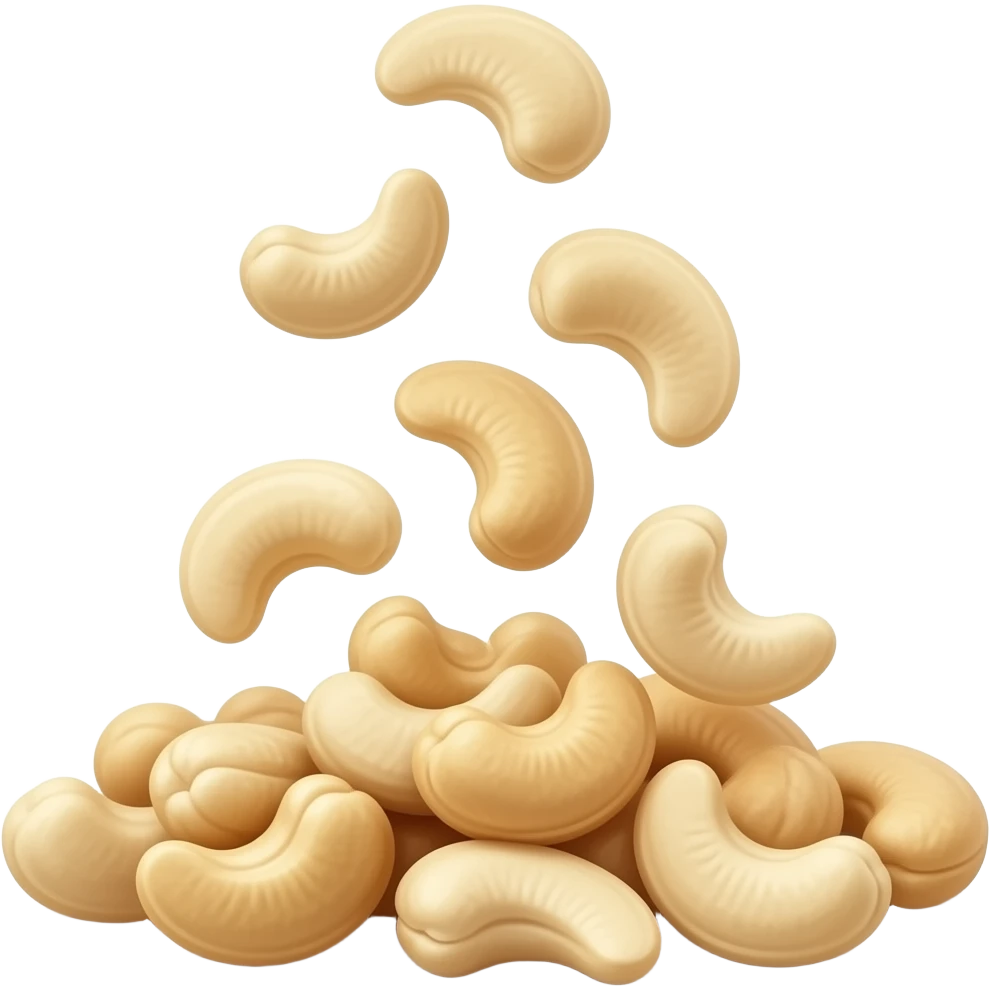 cashew nuts dropping disperse emoji