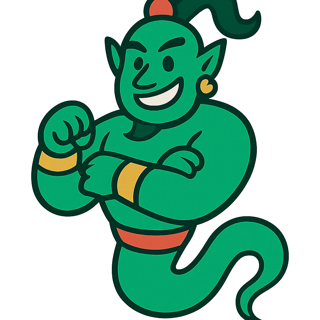 green genie emoji
