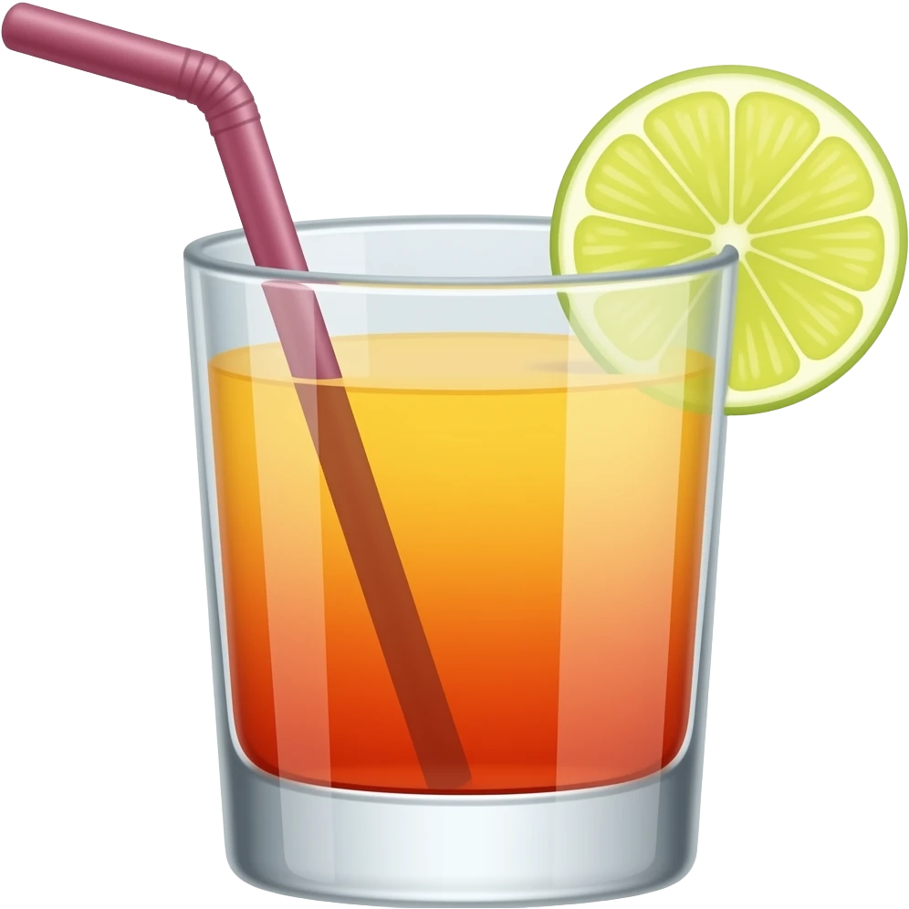 Tequila sunrise emoji