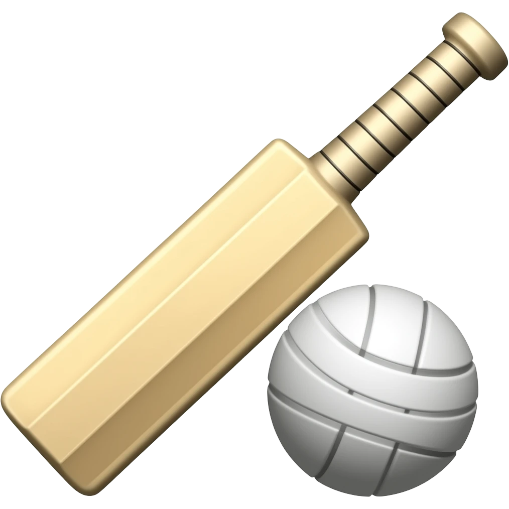 Make emoji combined of SIXR + cricket emoji
