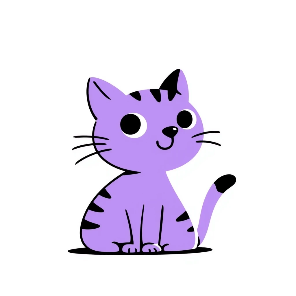 purple cat emoji