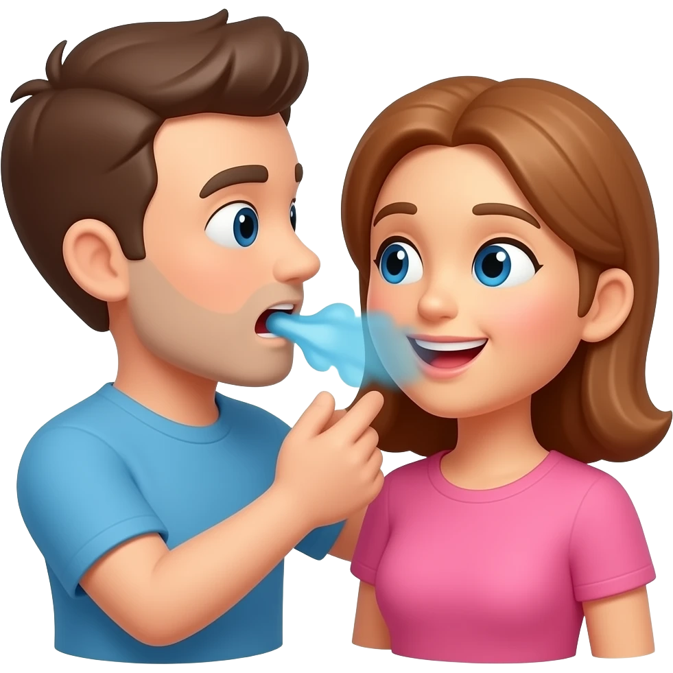 Man ejaculating on woman emoji emoji