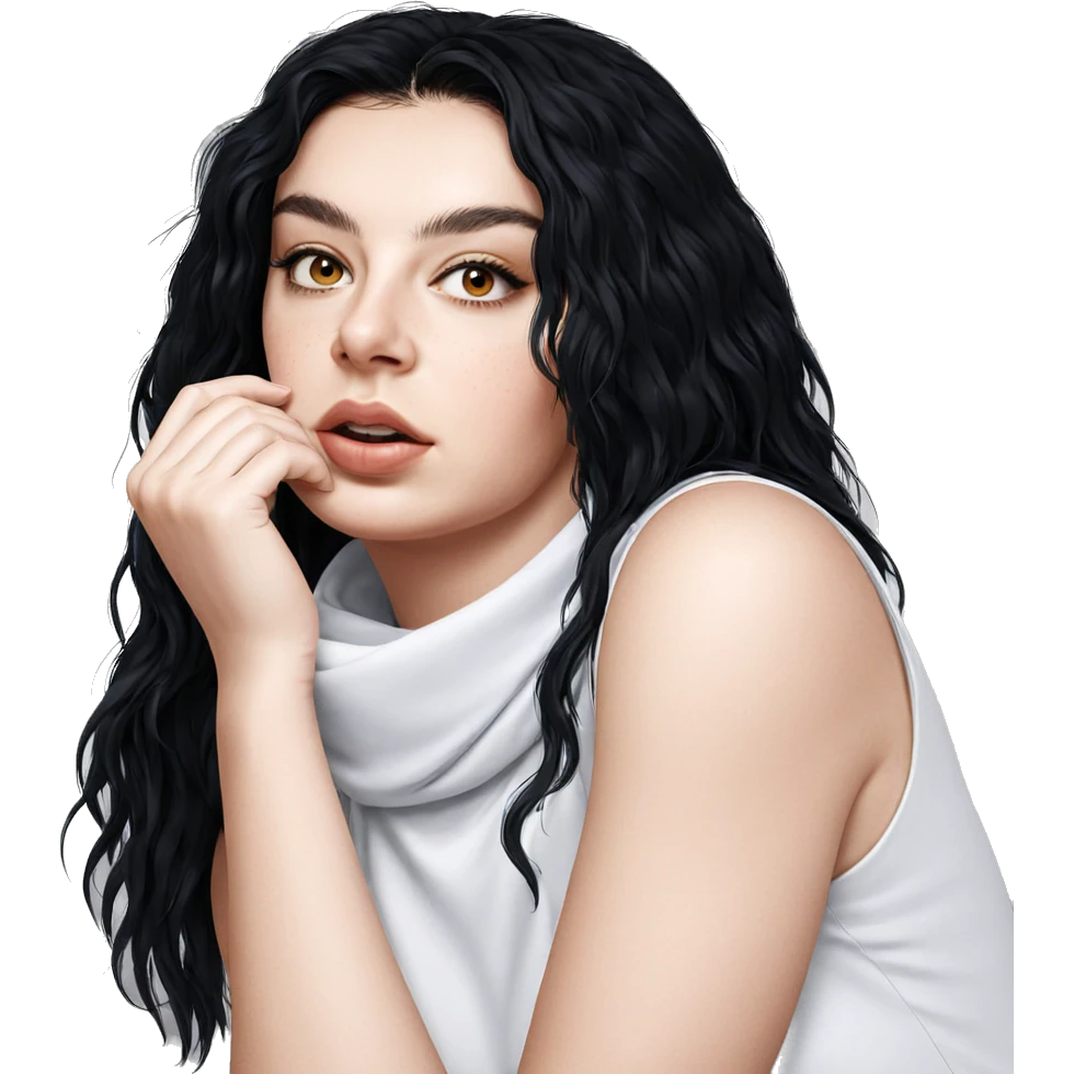 realistic portrait of girl emoji