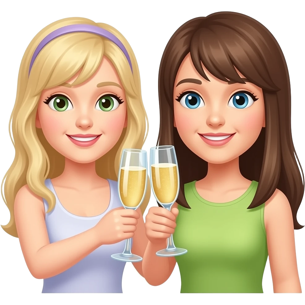 Champagne cheers emoji