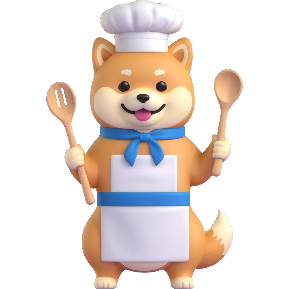 shiba inu cooking emoji