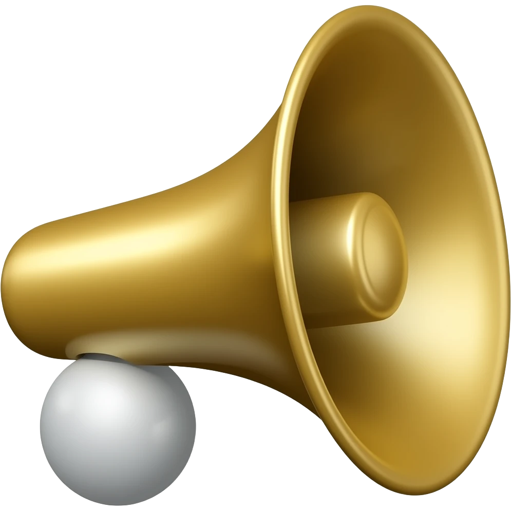 un klaxon avec une boule au bout emoji