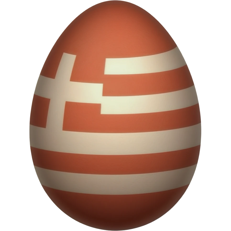 Greek red Easter egg emoji