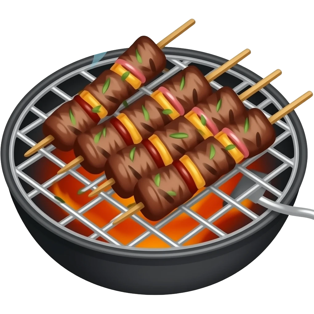 bbq churrasco kebabs pile emoji