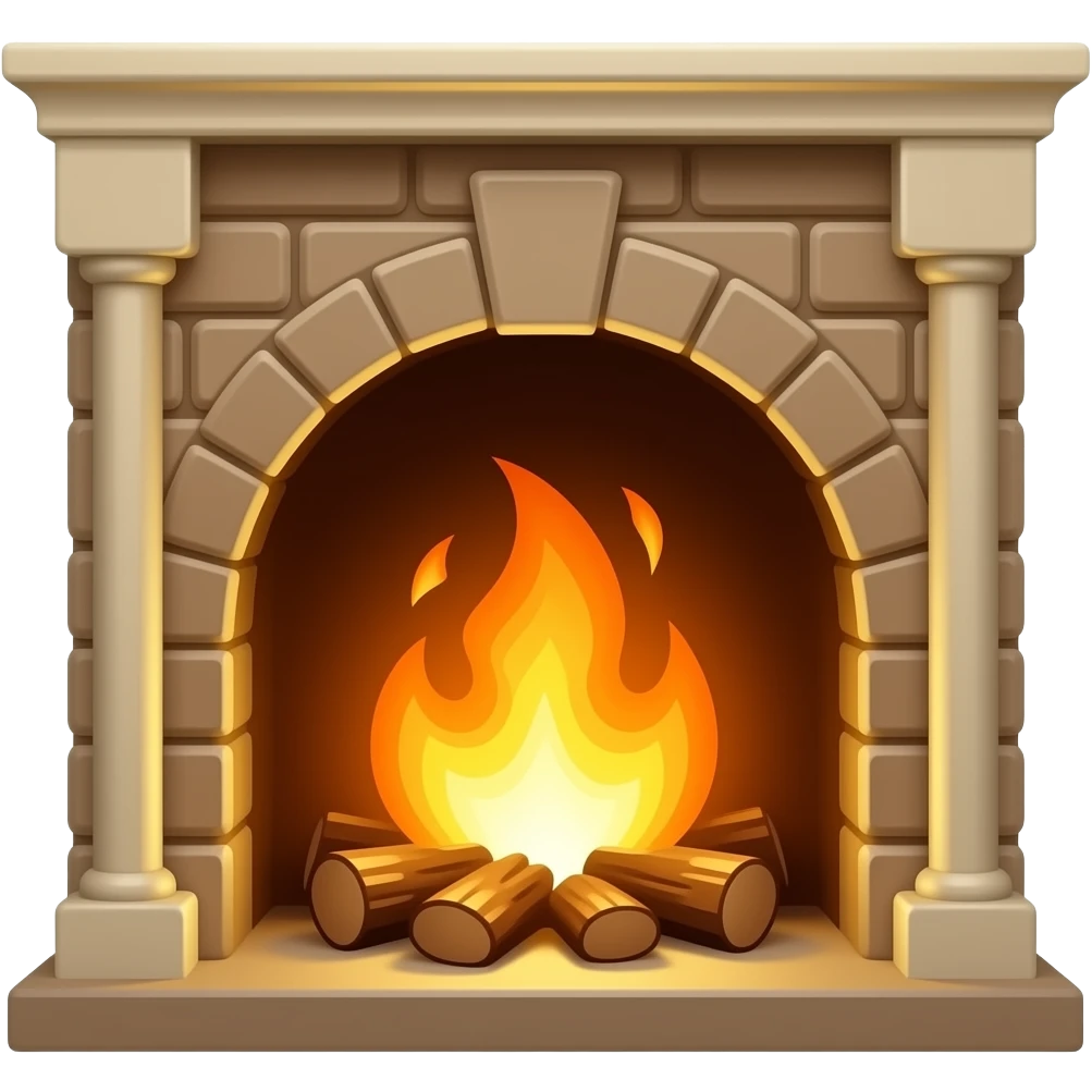 cozy fire emoji