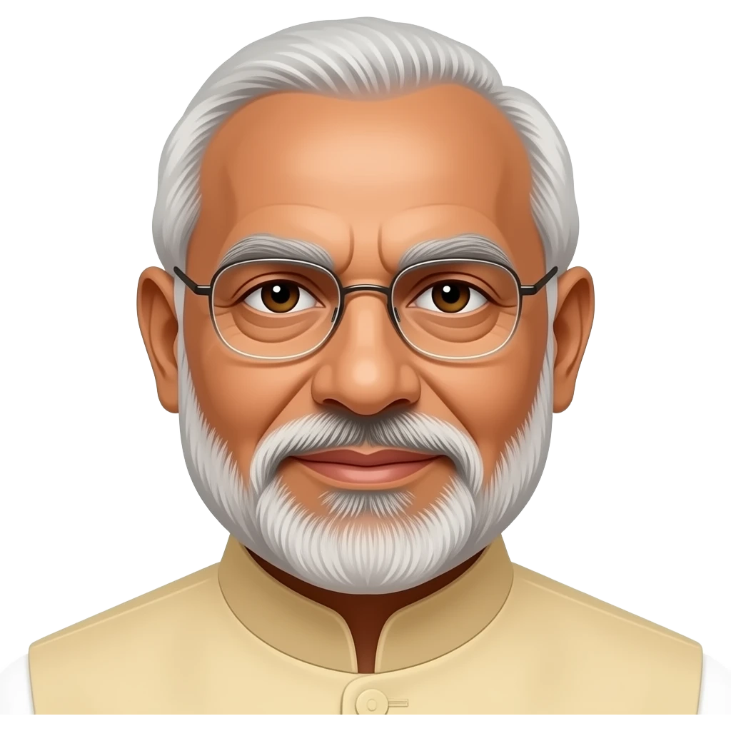 Narendra modi k name k aage uska emoji chiye emoji