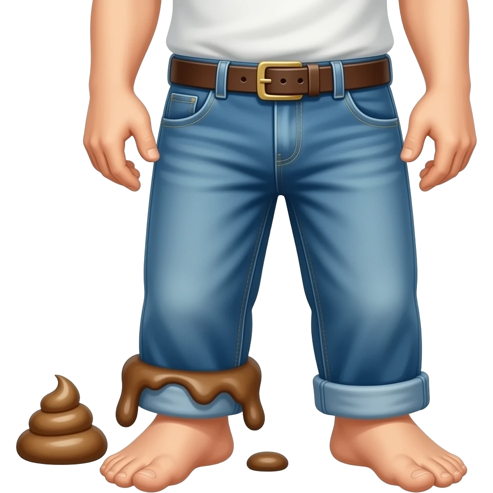 Poop in pants emoji