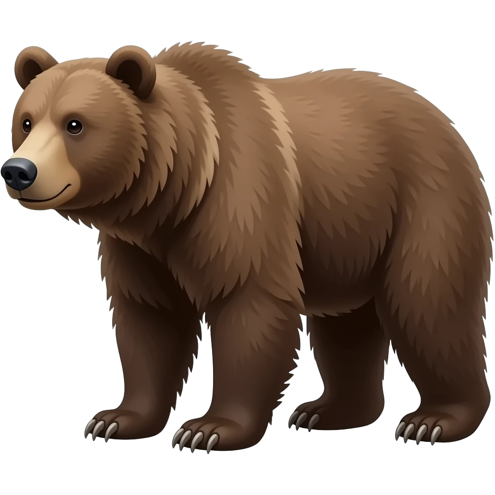 Rough Grizzly Bear emoji
