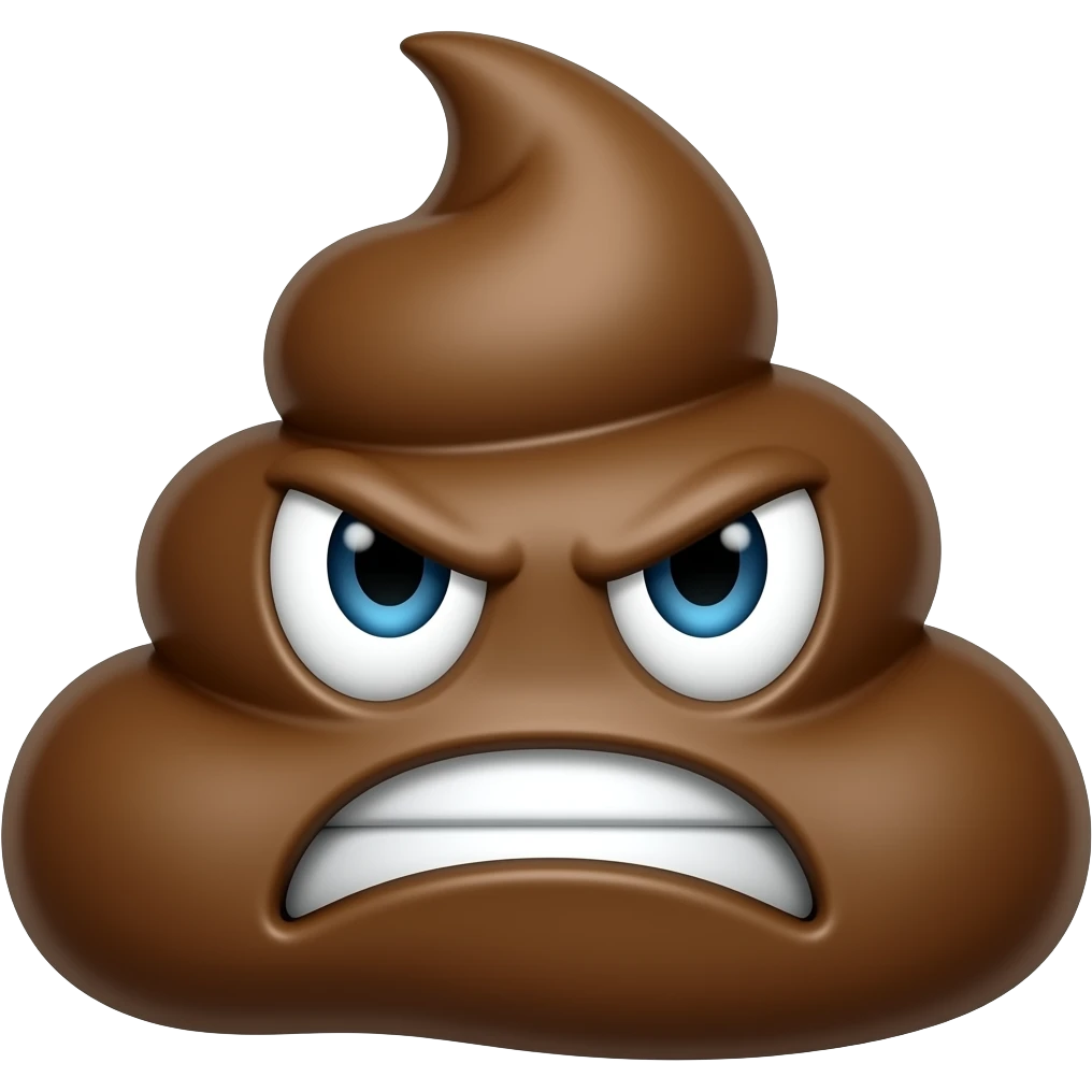 Caca enojada emoji