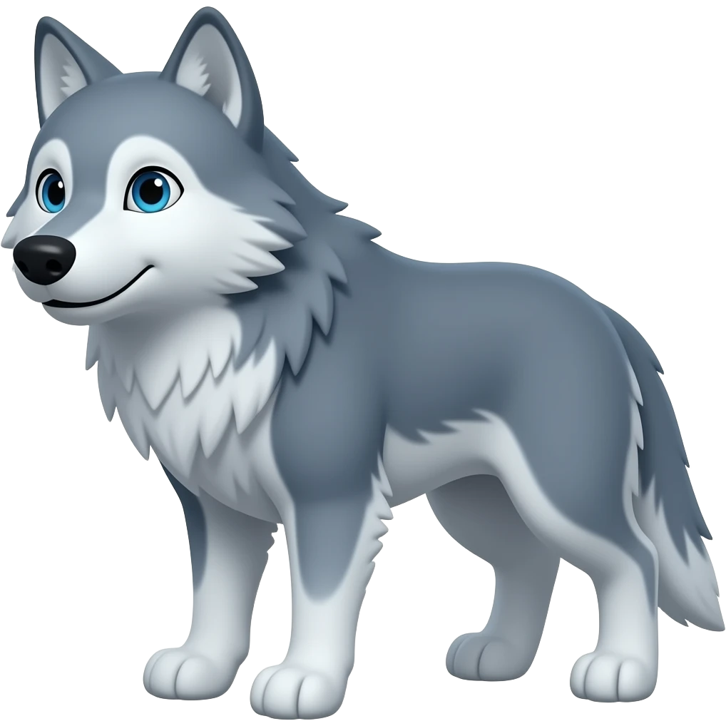 "Animal Jam" Arctic wolf emoji