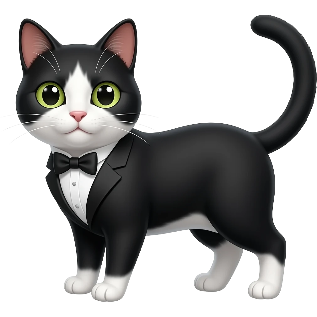 Gatito tuxedo emoji