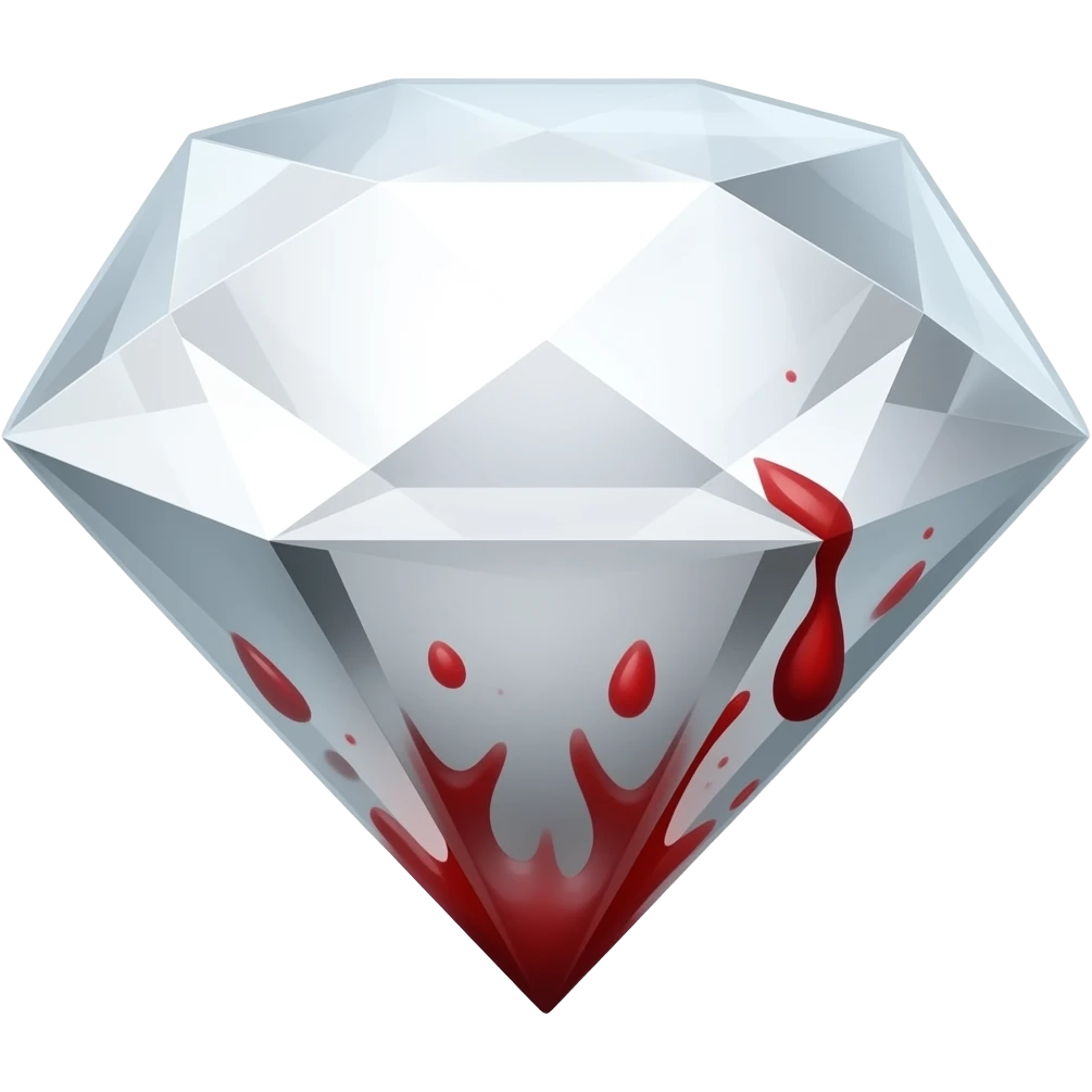 bloody white diamonds emoji