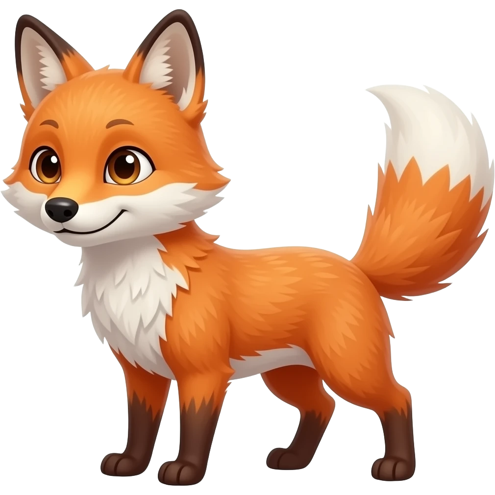 Create a fox dabbing emoji