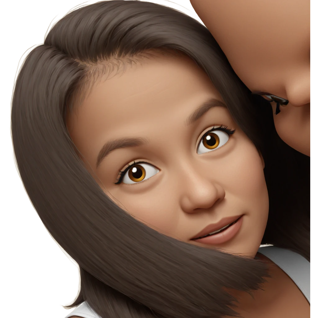 realistic portrait of girl emoji