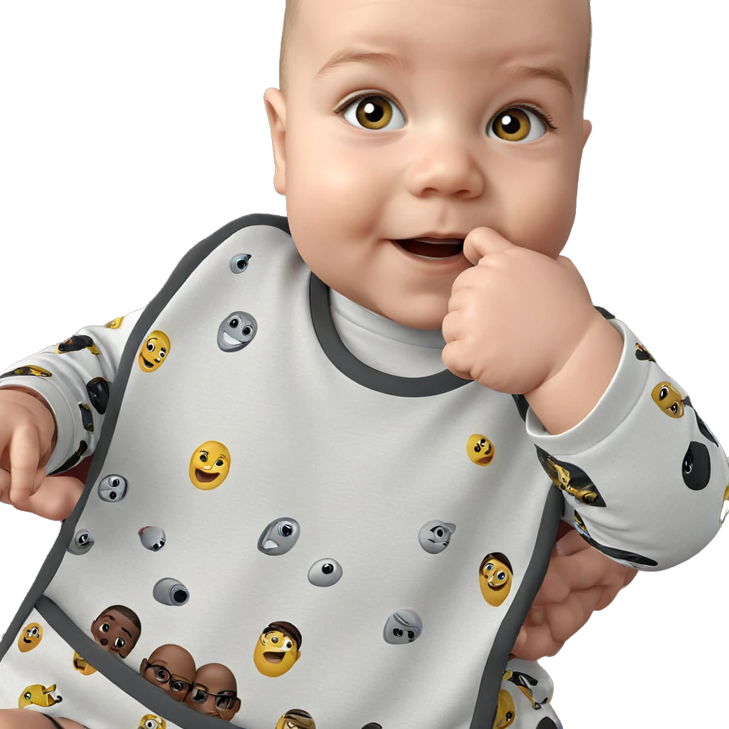 bald boy looking at viewer emoji