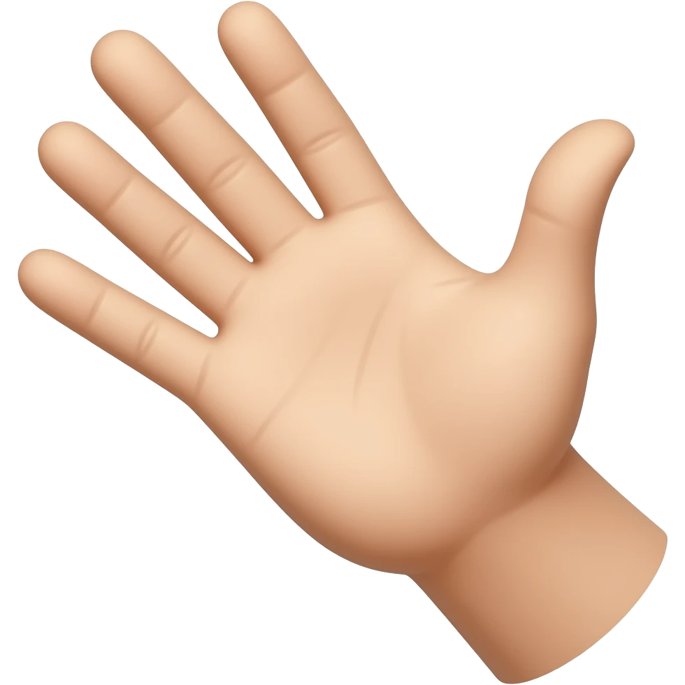 hand raised on side emoji