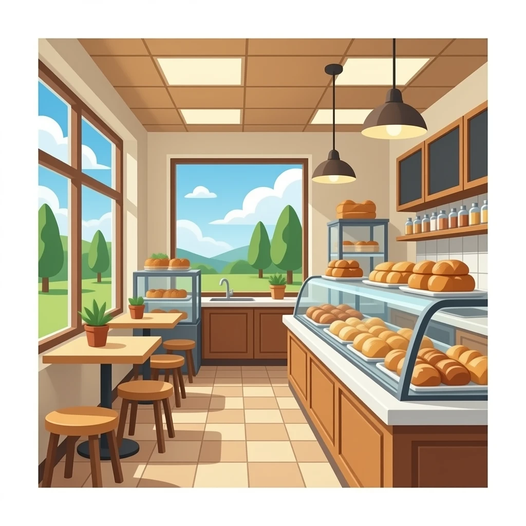 vector flat Bakery emoji