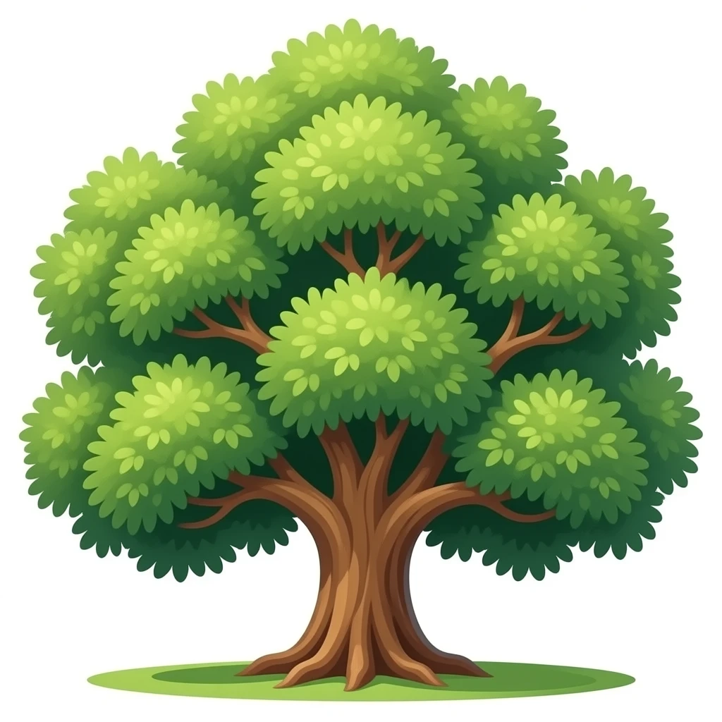 Indian banyan tree with lots of branches emoji