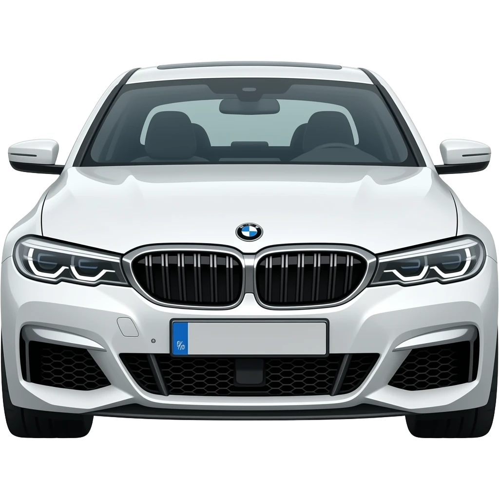 white BMW car emoji