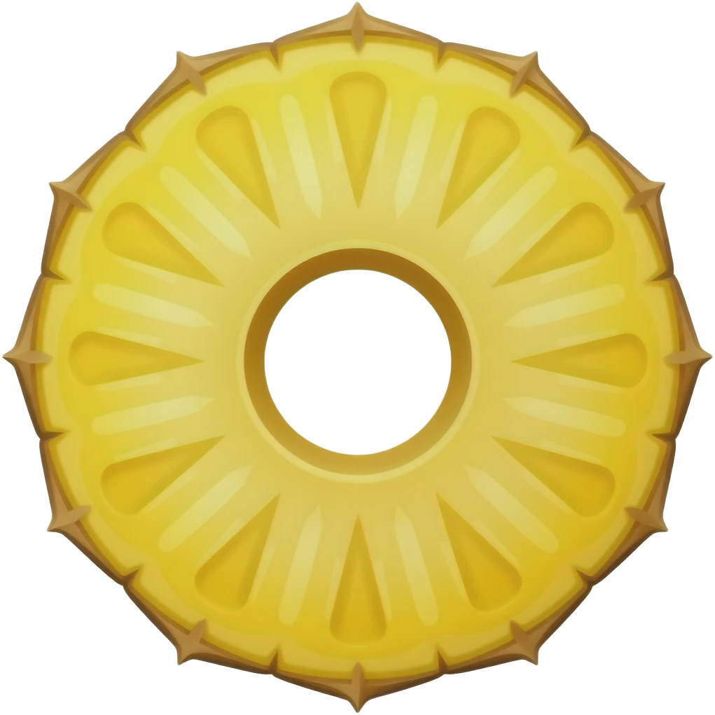 A slice of canned pineapple emoji