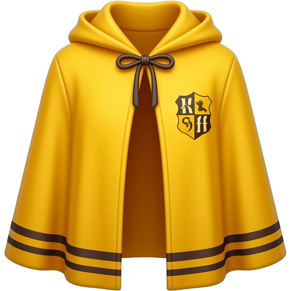 Yellow hufflepuff cloak emoji