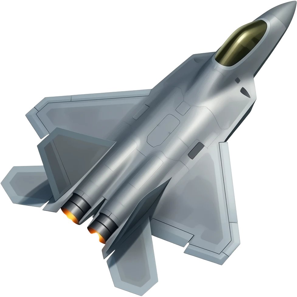 F22 raptor climbing with afterburners firing. With bottom of aircraft pointing up and to the right emoji