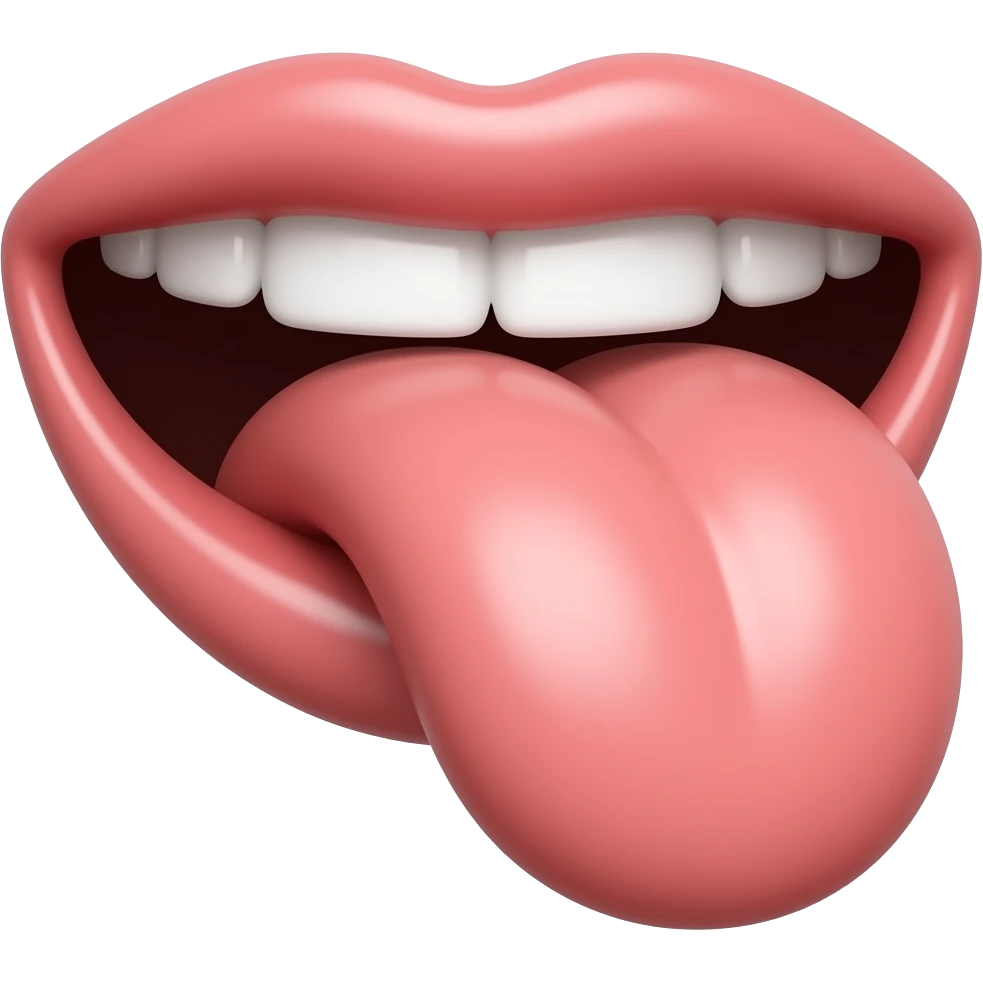 Big tongue emoji