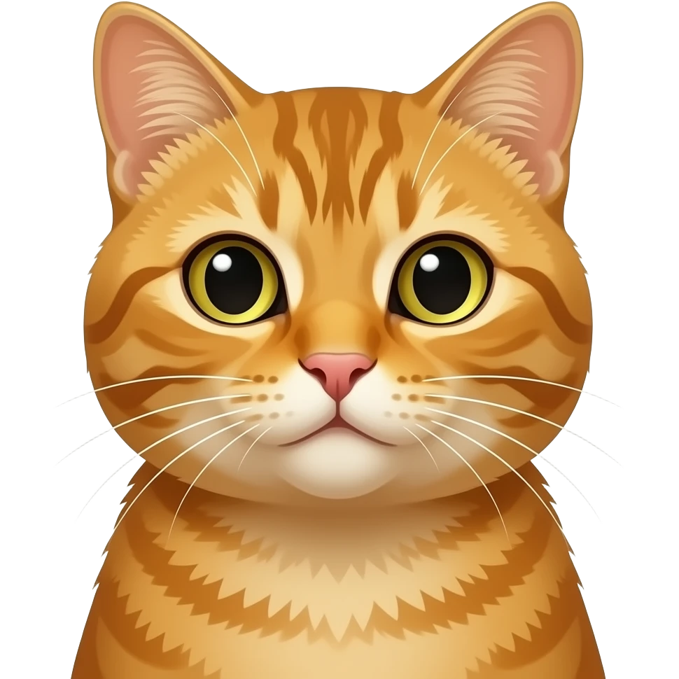 ginger cat head and neck emoji