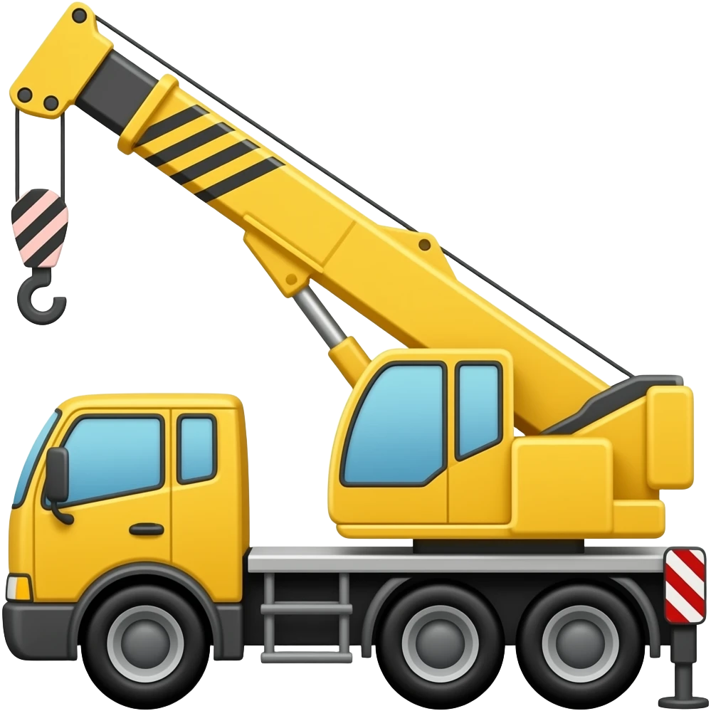 Mobile crane emoji