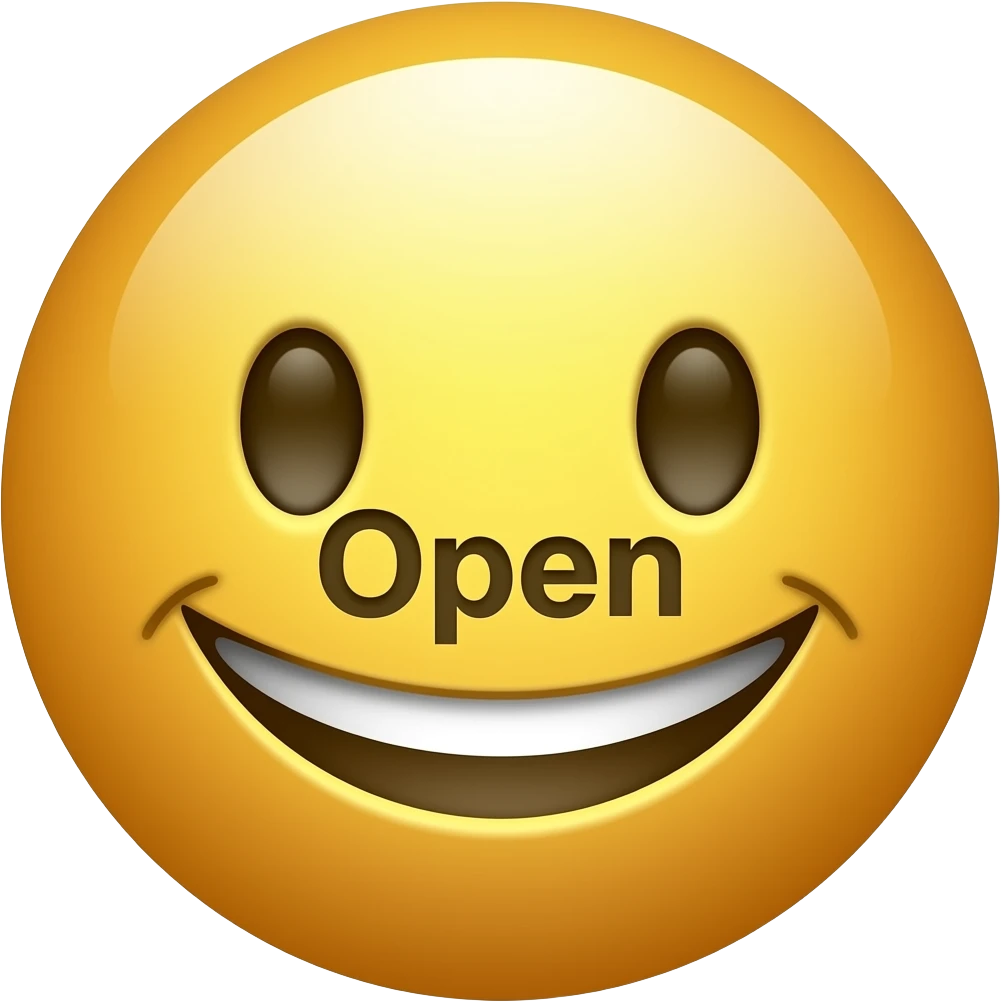 Open 이란 글자를 포함한 이모지 만들어줘 emoji