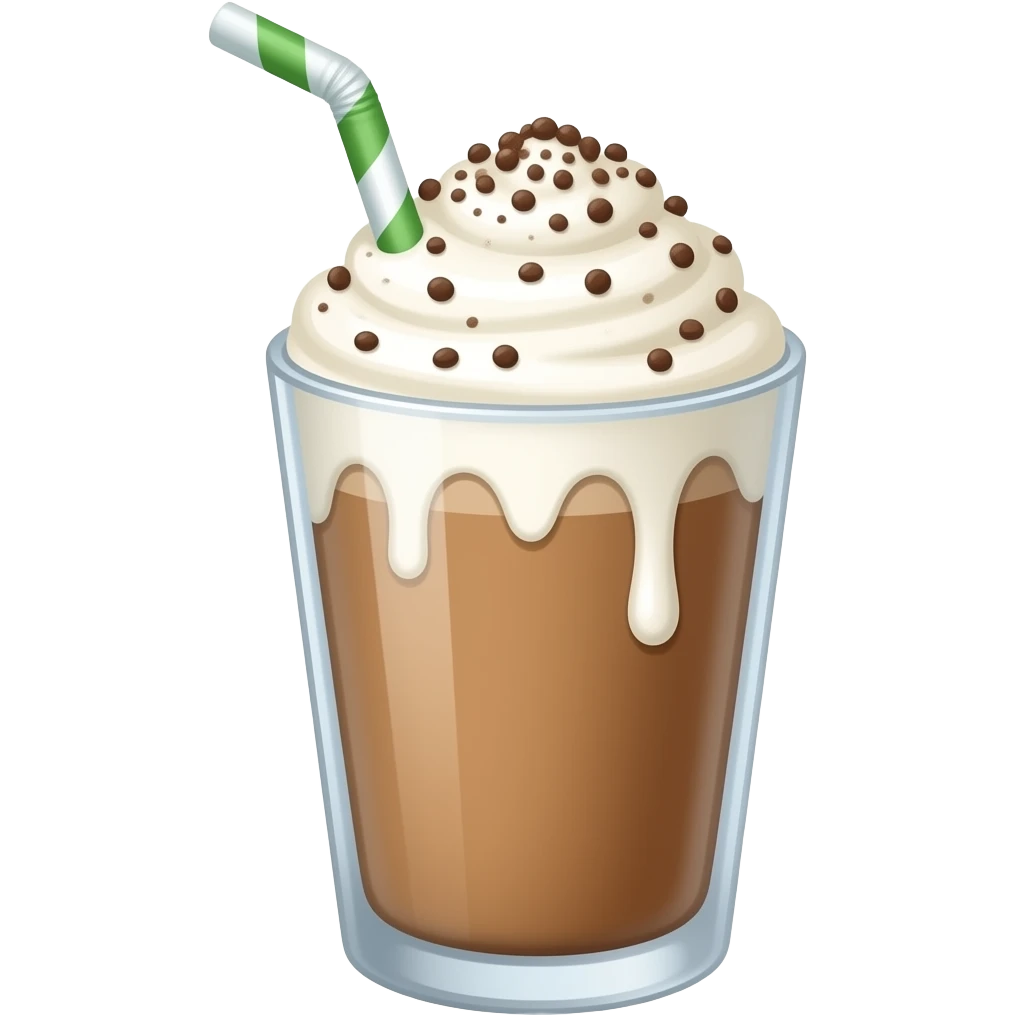 thick black outline, milkshake emoji, thick black outline, simple cartoon emoji