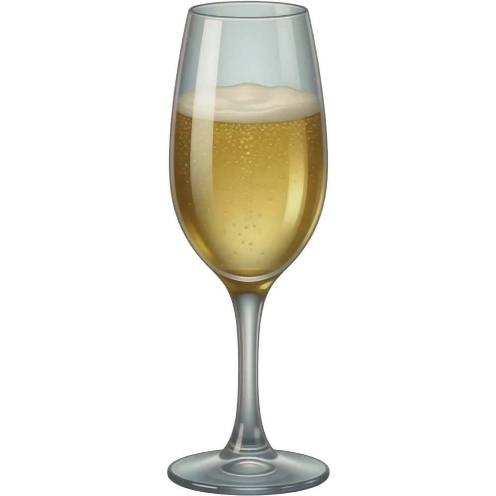 Champagne glass emoji