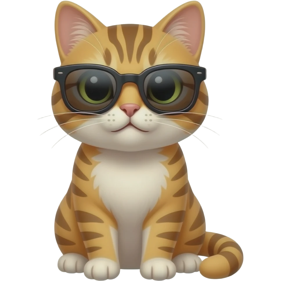 Cat wearing sunglasses emoji