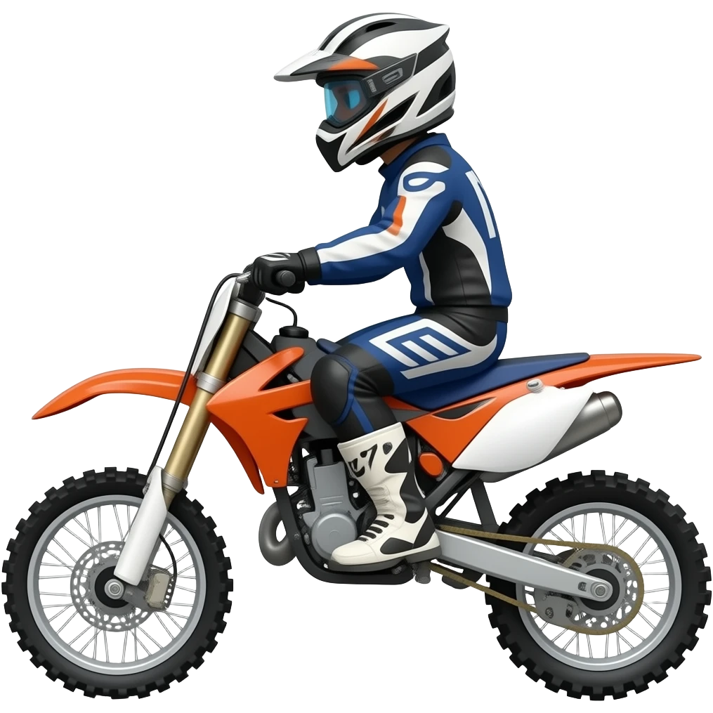 A dirtbike without a person on it emoji