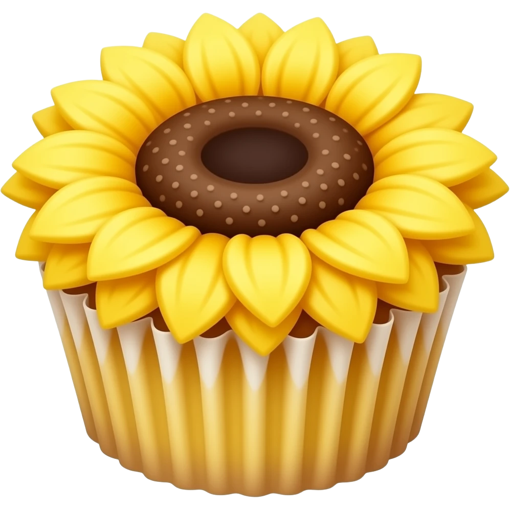 sunflower cupcakes emoji