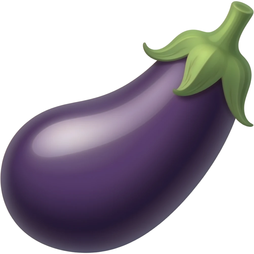 Lucky eggplant emoji