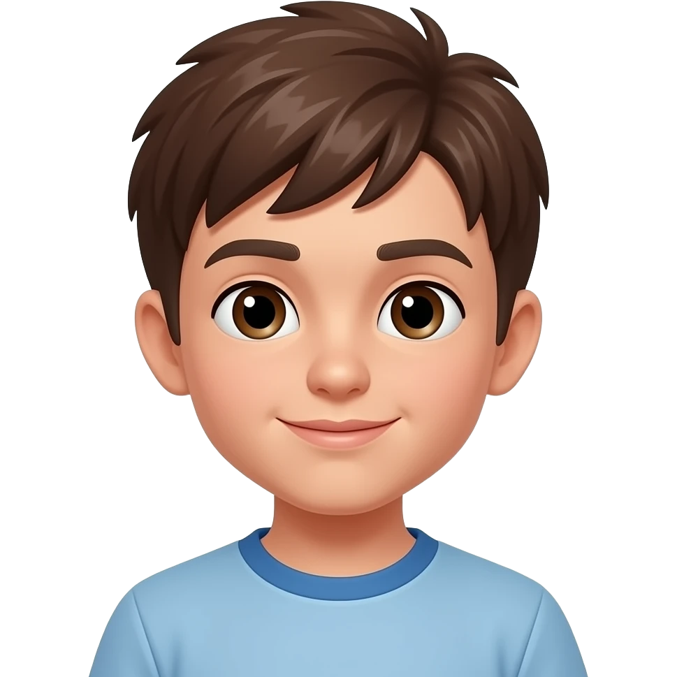 crea un emoji de chico solo el rostro emoji